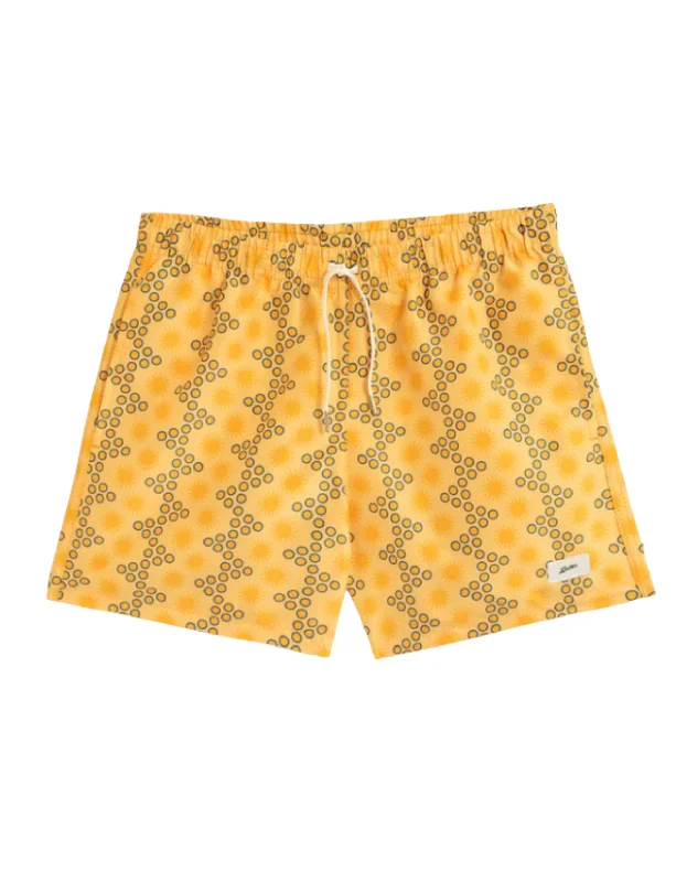 Swimwear for breathable fabric-Disco Sun Swim Trunk in Honey