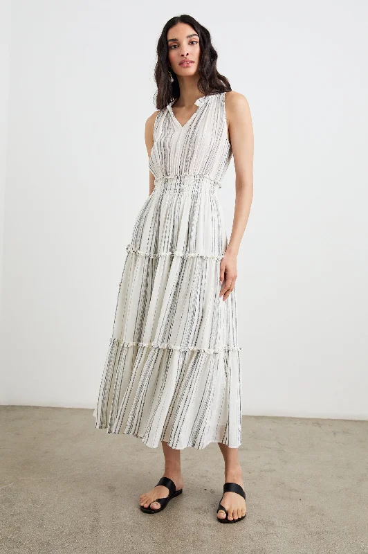 Dresses for award ceremonies-LOULOU DRESS - BASQUE STRIPE