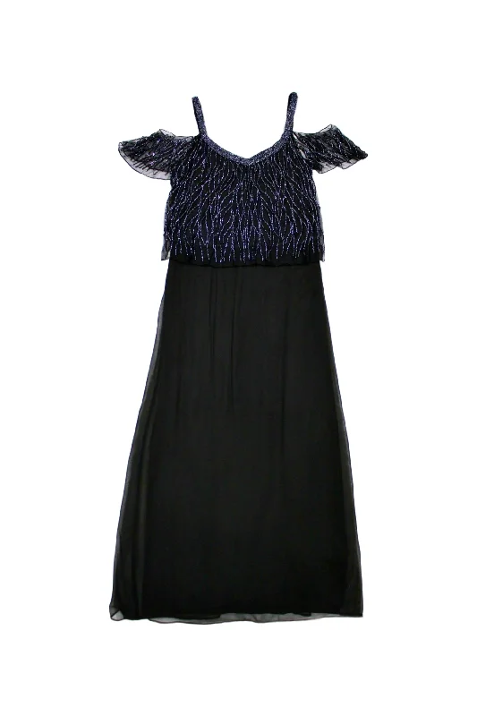 Dresses for Australian style-JKARA - Beaded Cape Dress