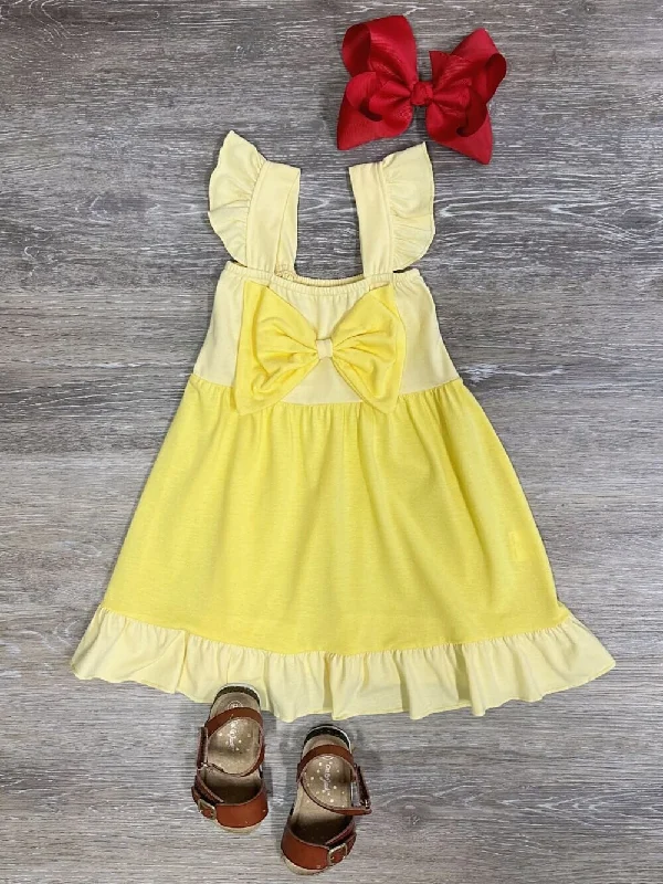 Dresses for ruched design-Princess Dress Up - Yellow Belle Beauty