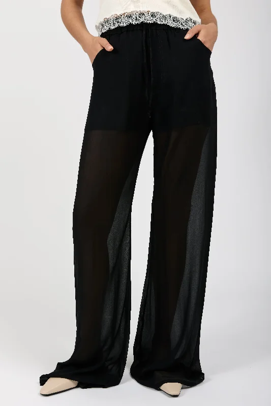 Bottoms in shale-Sheer Pant with Boxer in Nero