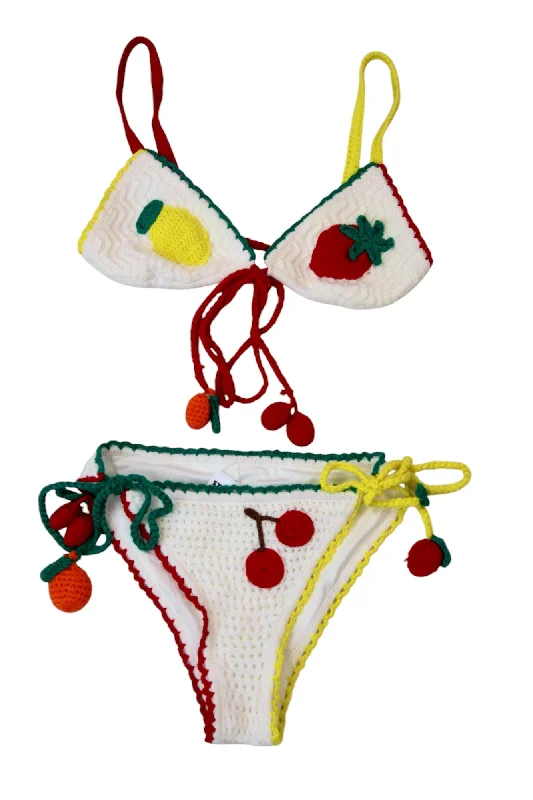 Swimwear for tropical theme-Staud - Crochet Bikini Set