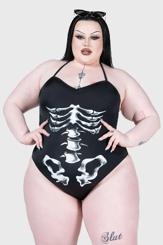 Swimwear for gift cards-Show Your Bones Swimsuit [PLUS]