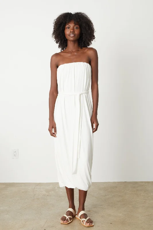 Dresses for outdoor weddings-AUDRINA COLUMN DRESS