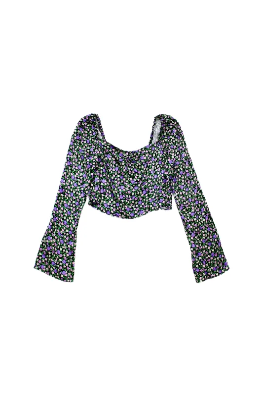 Top travel spots for 2025-Topshop- Shirred Floral Top