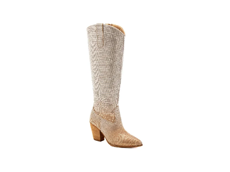 Cheap international flight booking tips-[Corkys] Show Stopper Boot-Gold/Silver Ombre