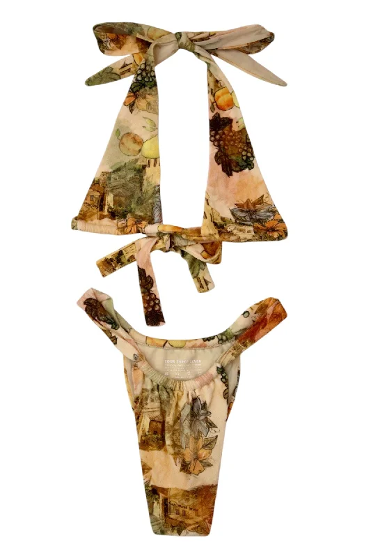 Swimwear for all climates-Four Three Seven - Mediterranean Print Bikini