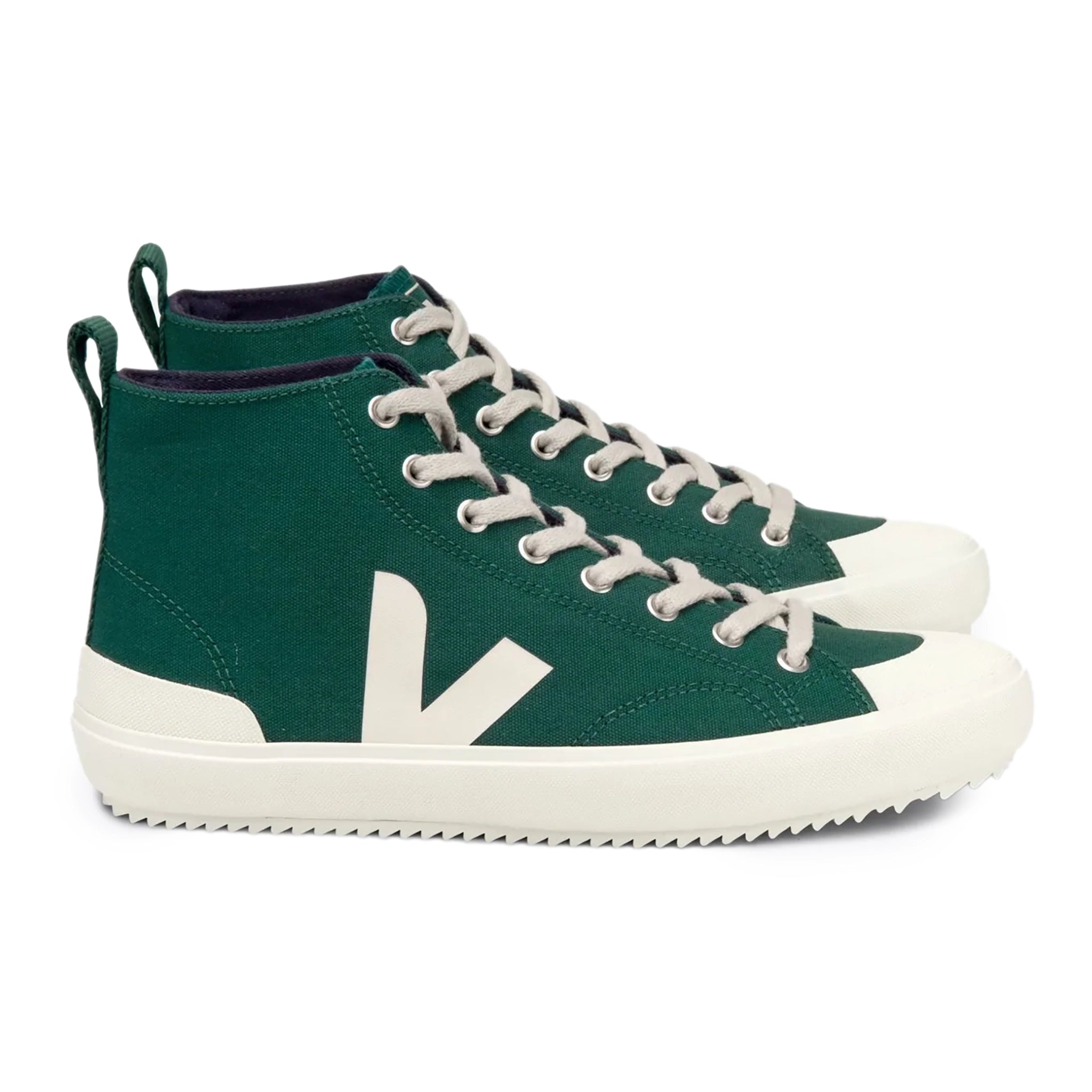 How to start a fitness journey-Veja Women’s Nova Canvas High Top Trainer - Poker/Pierre