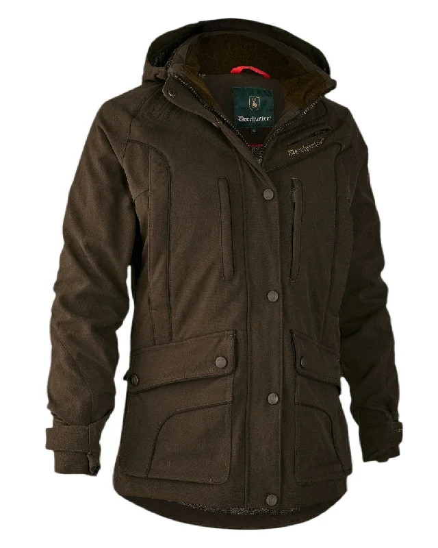 Jackets with hybrid-Deerhunter Lady Mary Extreme Waterproof Jacket