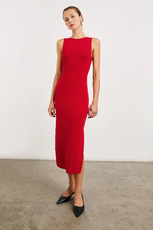 Dresses for flash sales-ALORA DRESS - CHERRY