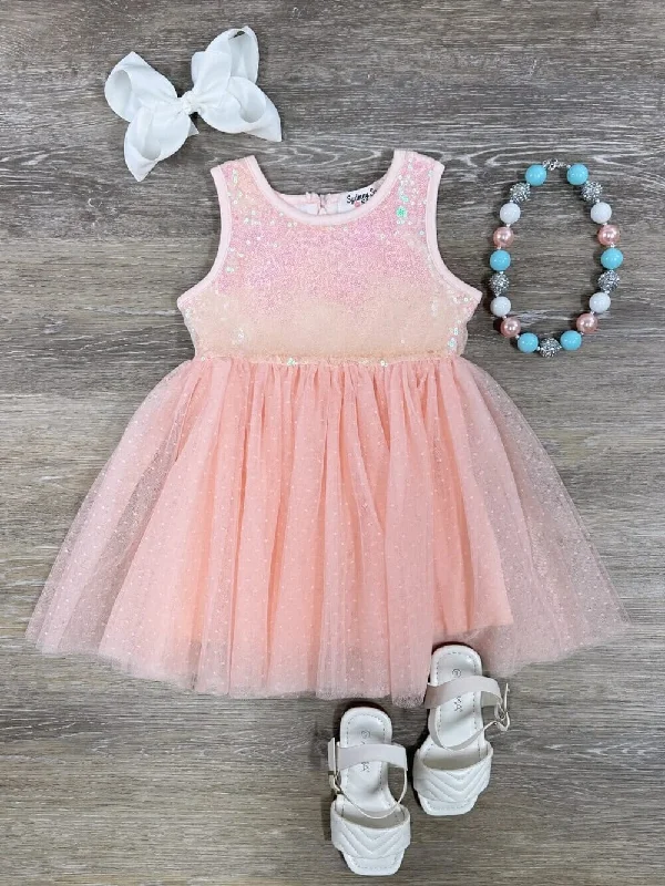 How to improve concentration-Apricot Sequin Top Girls Tulle Chiffon Tutu Dress