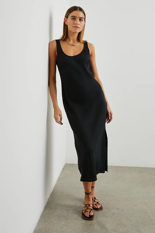 Dresses for tall women-KAILANI DRESS - BLACK