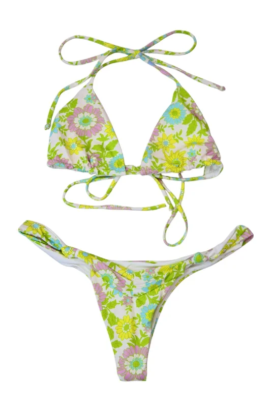 Swimwear for all weights-Frankies Bikinis - Pastel Floral Bikini