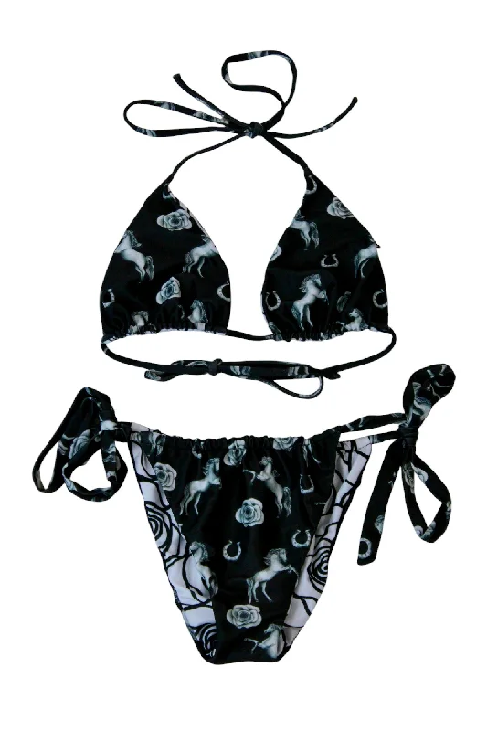 Swimwear sexy-Solkissed - Horse Print Reversible Bikini