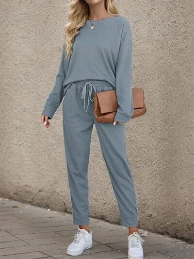 How to choose the right laptop-Round Neck Top and Drawstring Pants Set