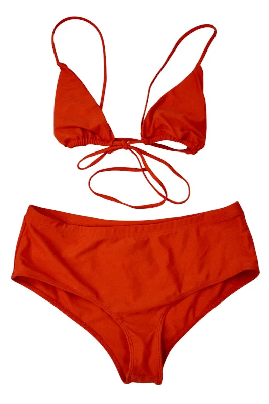 Swimwear sale-Ookioh - Plain Bikini Set