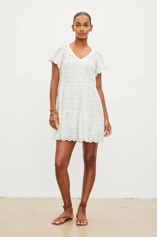 Dresses for ethical brands-WYNETTE EMBROIDERED COTTON DRESS