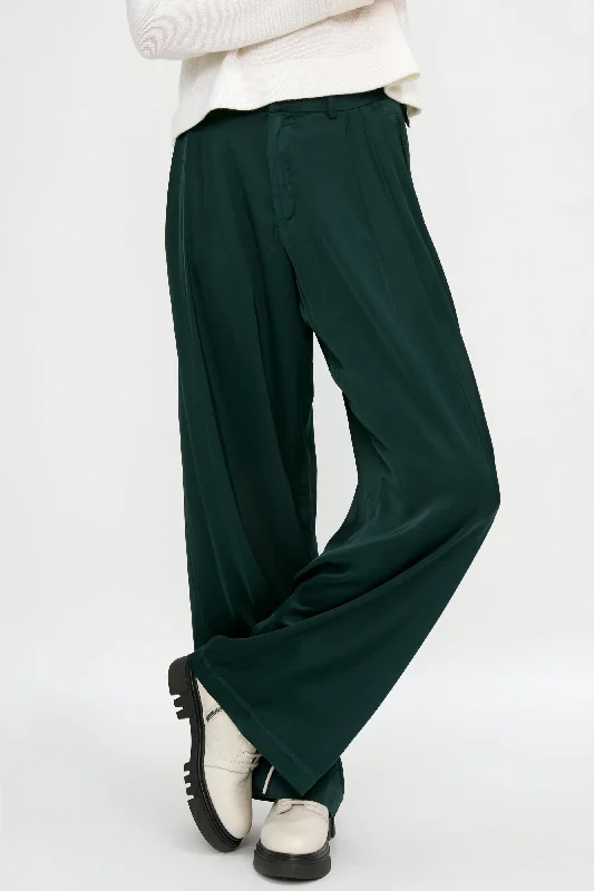 Bottoms for chic fit-Trouser Pant in Emerald