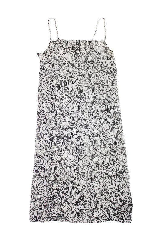 Dresses for A-line-Sheer Swirl Print Slip Dress