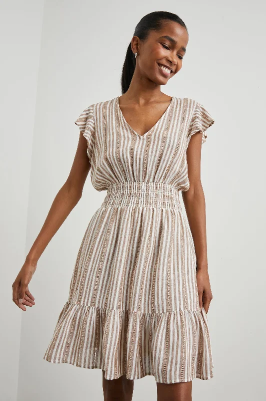 Dresses for campfires-TARA DRESS - PALO SANTO STRIPE