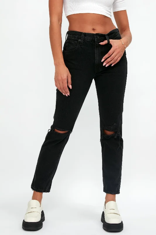 Bottoms in petal-Virginia Slim Destructed Jean in Shadow Ridge