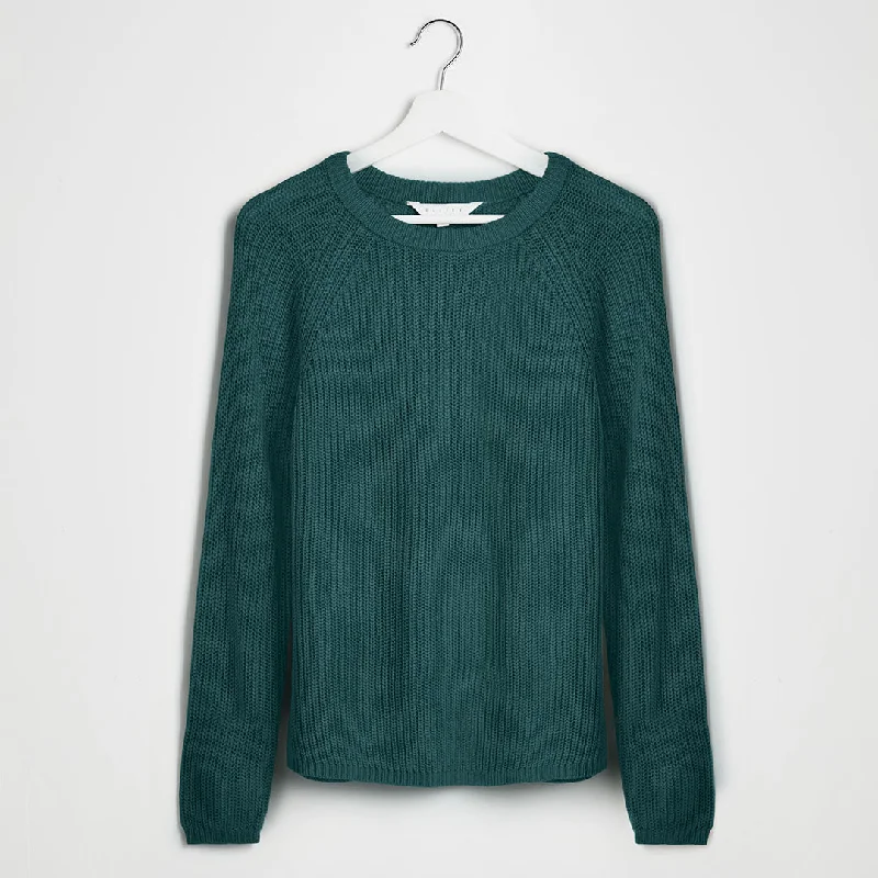 Sweaters with ruched sleeves-Ladies Raglan Sleeve Jumper