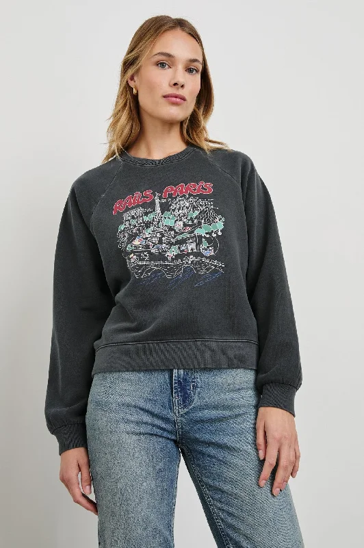 Hoodies & Sweatshirts snow-Rails Vintage Raglan Sweatshirt / Paris Map