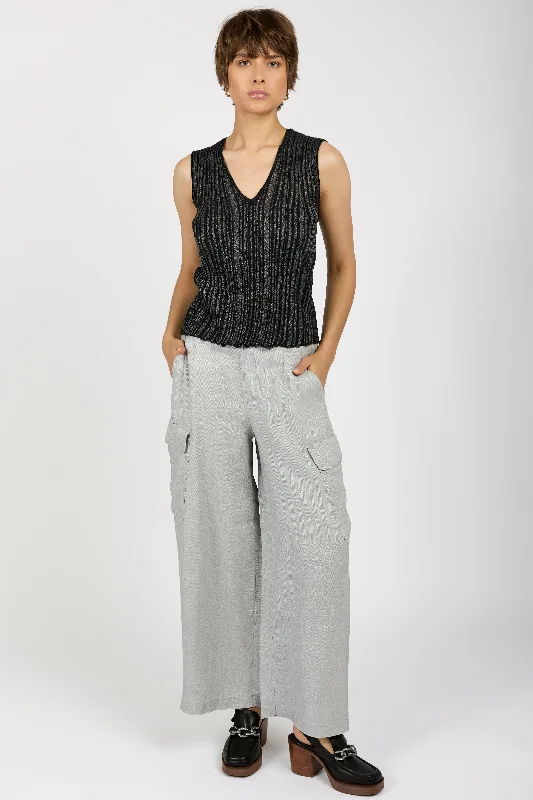 Bottoms for standout style-Comfort Fit Trouser Pant in Light Grey