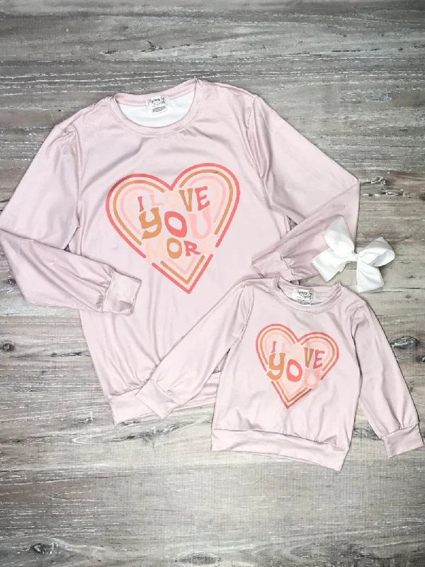 Best apps for planning-Mommy and Me - Love You More Pink Heart Matching Tops