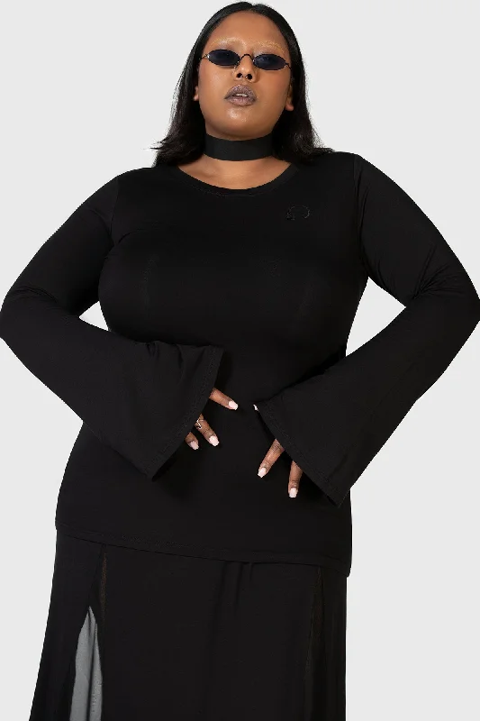 Top tips for healthy hair-Echoed Darkness Tunic Top [PLUS]