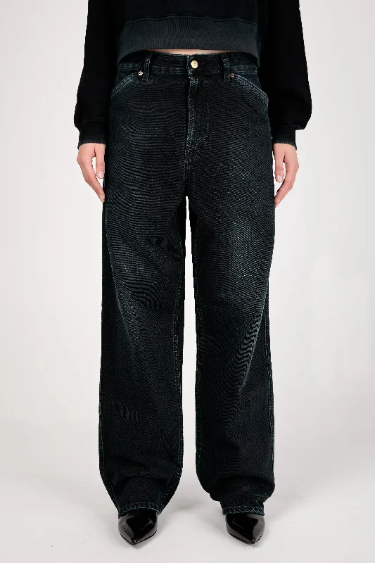 Bottoms for plus-size modern-Oversized Jean in Stone Black