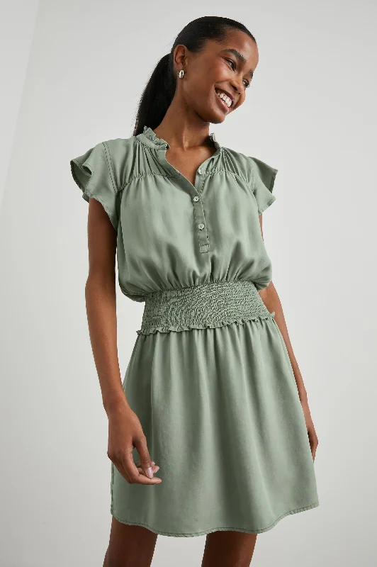 Dresses for homecoming-AMINA DRESS - SAGE DENIM