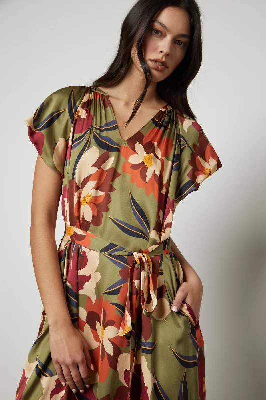 Dresses for camping-FRANCINE PRINTED MIDI DRESS