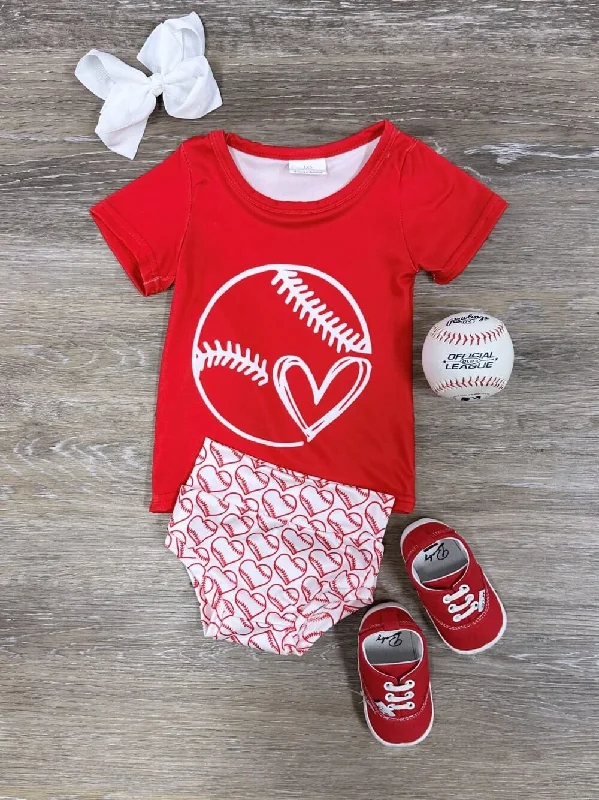 How to improve decision-making-My Heart is on the Field Baseball Baby Top & Bummies Set