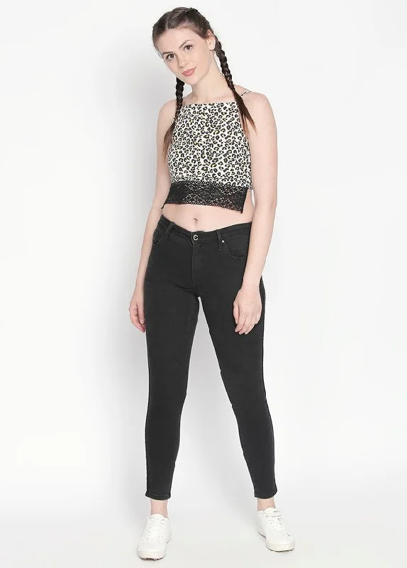 Bottoms for vibrant looks-Seoul Black Push Up Jeans