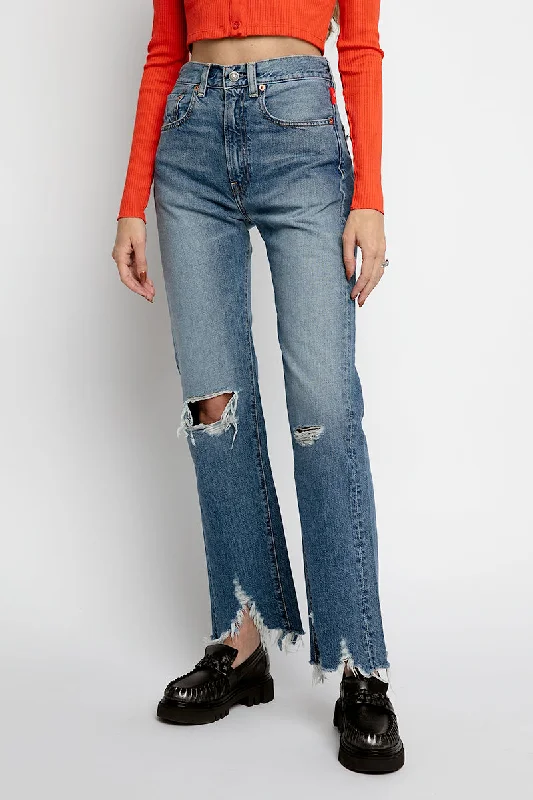 Bottoms with tonal print-Sophie Jeans in Wythe Indigo